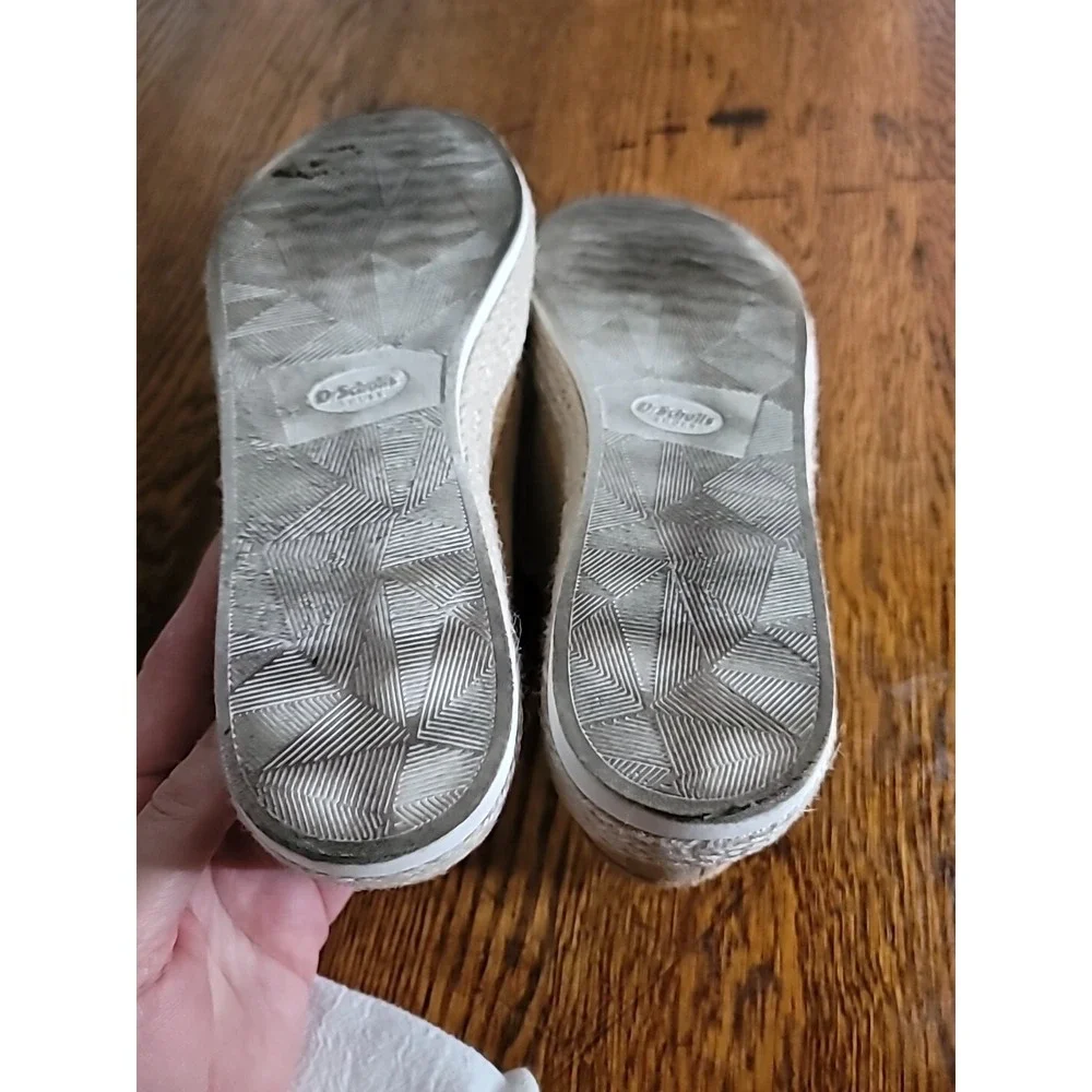 Dr Scholls Somerset Tan Perforated Comfort Slip On Sneaker Espadrille Womens 8.5